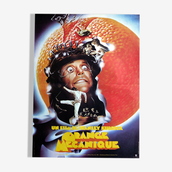 Affiche cinéma originale "Orange mécanique" Stanley Kubrick