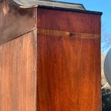 Flamed Mahogany Library in Regency style.