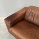 Ensemble de fauteuils en cuir marron vintage, années 1970.