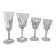 Service de 49 verres Val St Lambert en cristal taillé