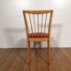 Ensemble de 6 chaises de salle à manger en bois sixties