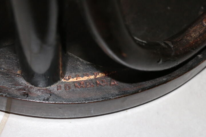 Dark wood stool 705mm