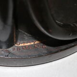 Dark wood stool 705mm