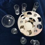 Vintage caviar and vodka service