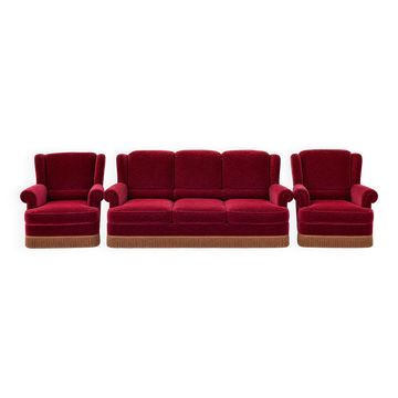 Sofa and two armchairs by burov from the 1970s.