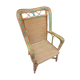 Rattan armchair with high back