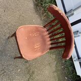 Chaise bistrot bordeaux