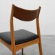 Set of Six Mid-Century Modern Belgian Teak Dining Chairs, 1960s
