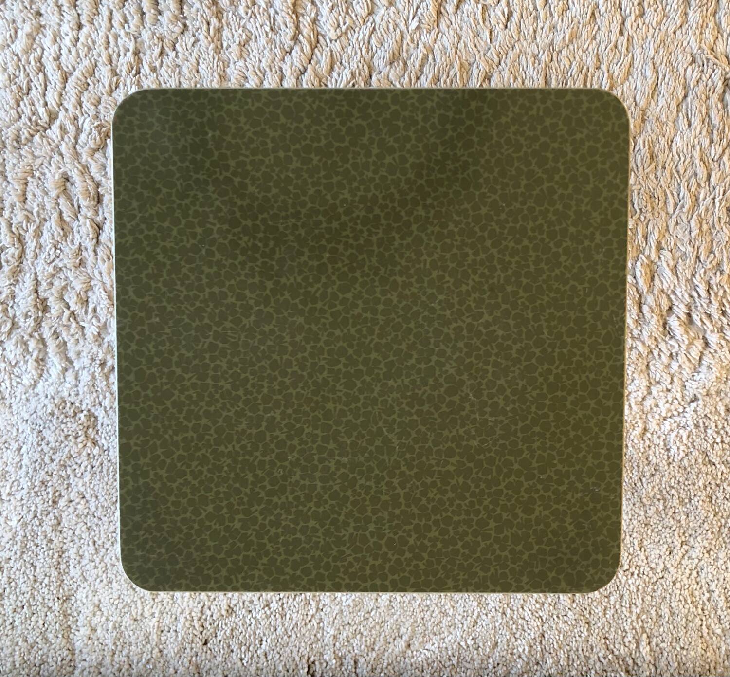 Vintage khaki formica stool