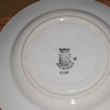 8-person St Amand tableware with Art Deco geometric patterns
