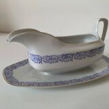 Bavaria H.J.Co porcelain sauce boat purple 1920–30