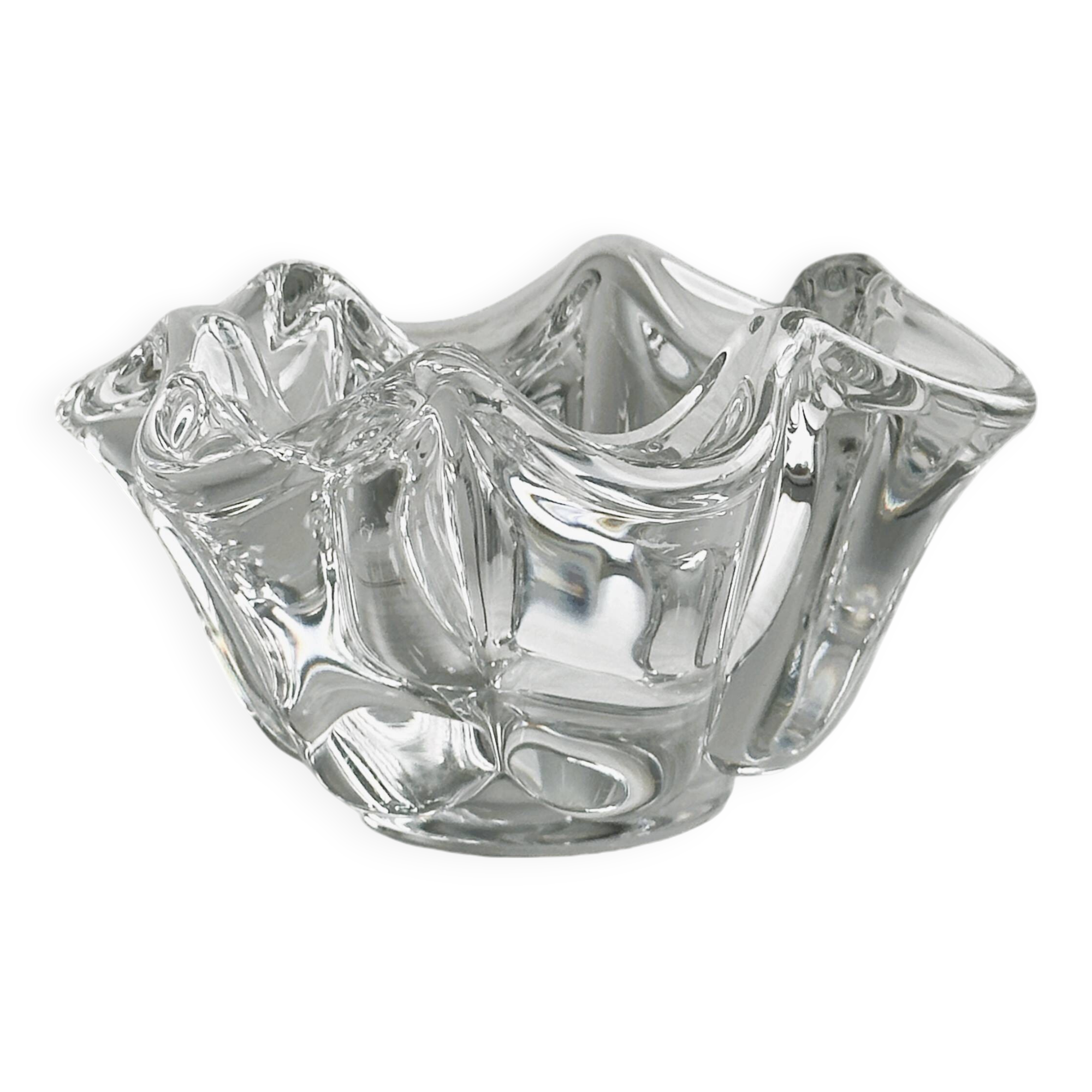 Clear crystal ashtray