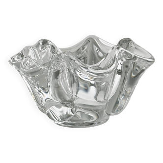 Clear crystal ashtray