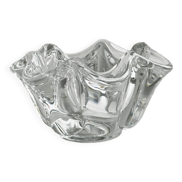 Cendrier vide-poche en cristal transparent