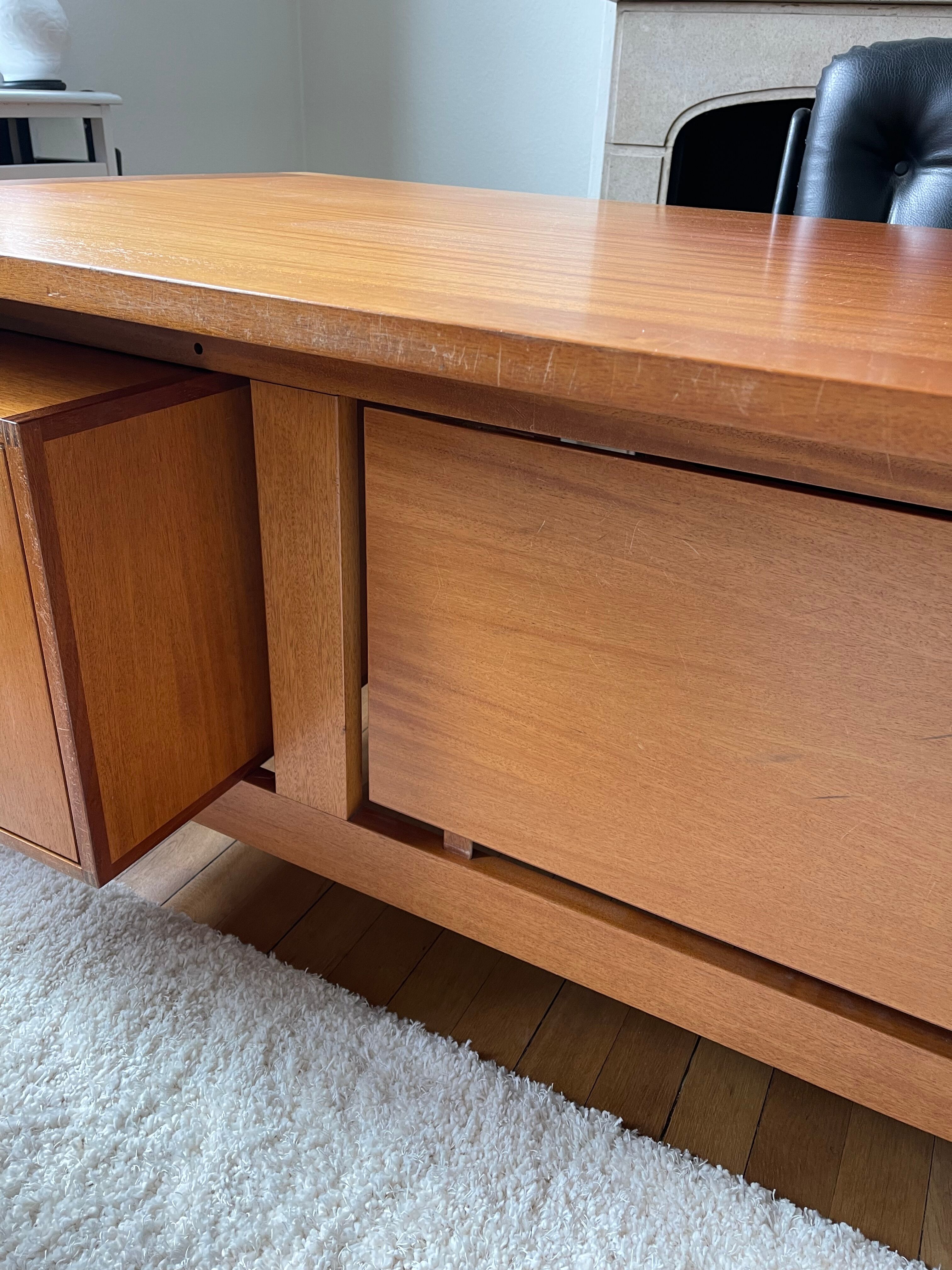 Danish midcentury writing desk by Henning Jensen & Torben Valeur