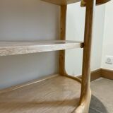 Contemporary console in ash wood.