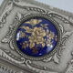 Vintage Silver Metal Jewelry Box Japan