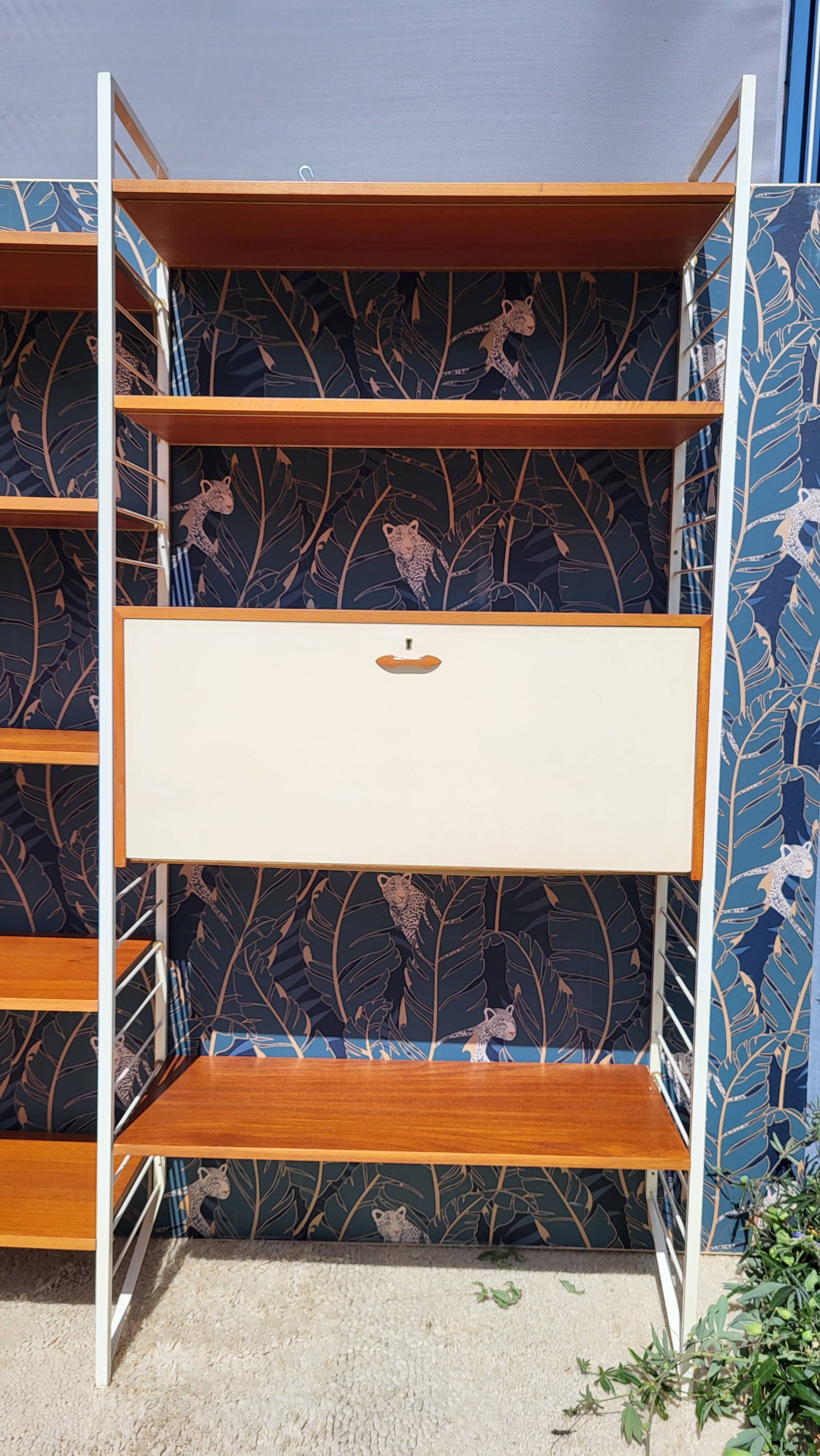 Système modulable Ladderax • Bureau Staples • Robert Heal, Londres, c.1960