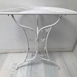 Console table demi-lune fer forgé