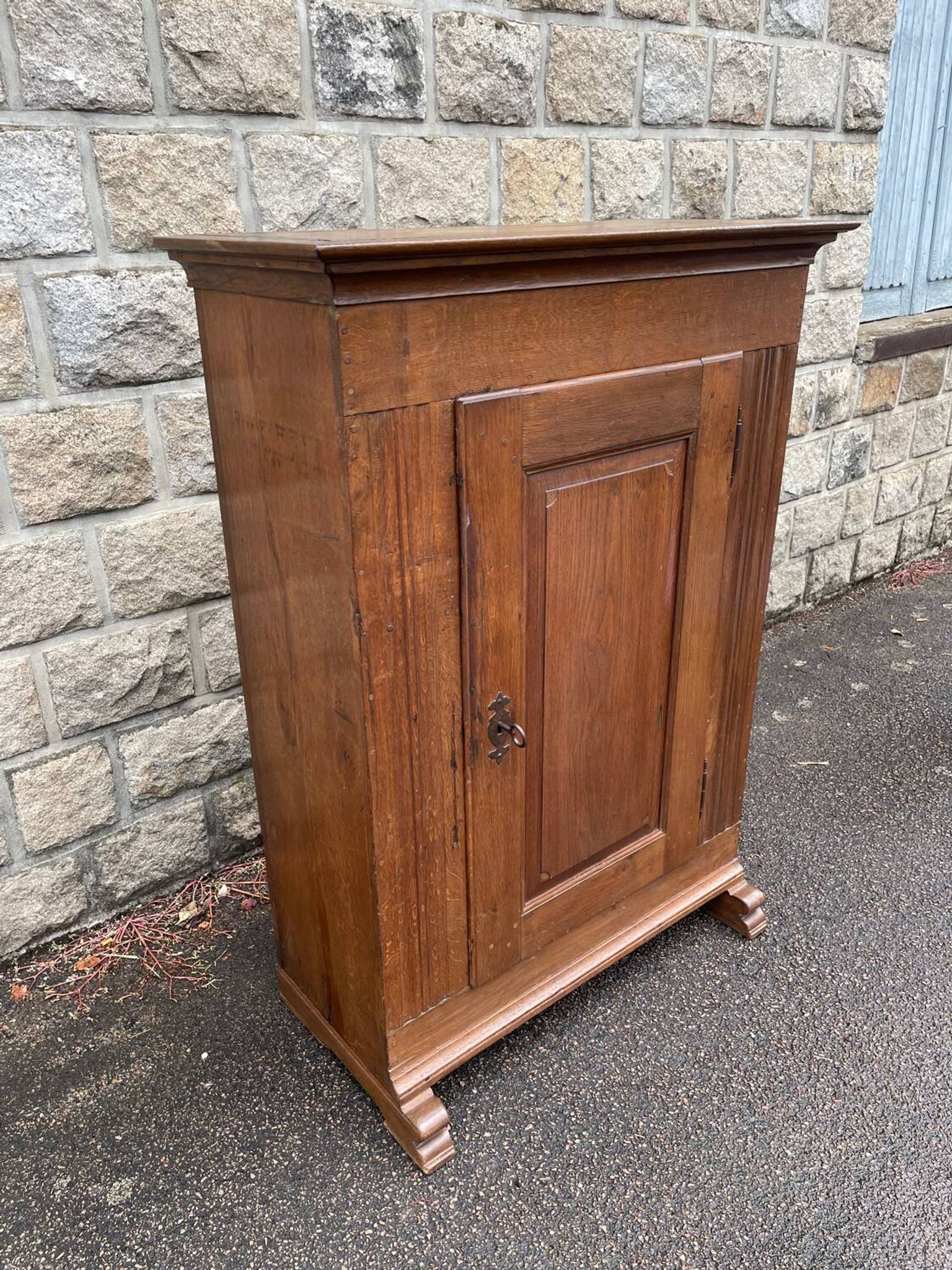 Vintage wooden furniture, jam cabinet, cupboard.