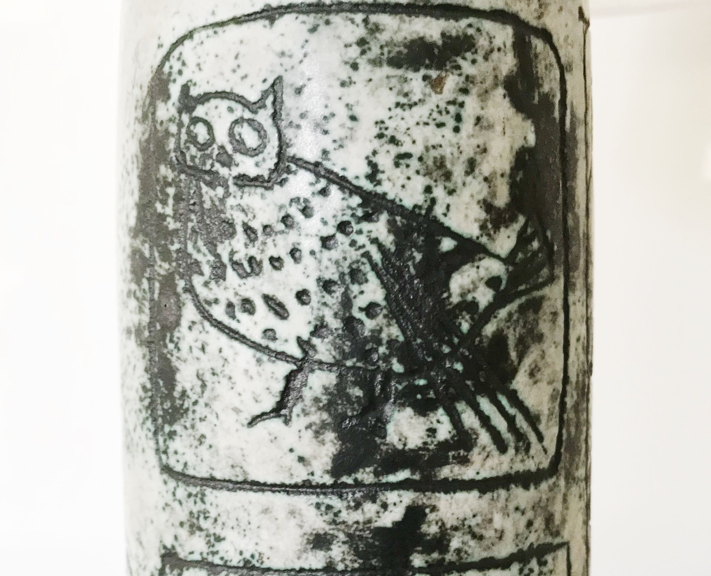 Jacques Blin's green water ceramic lamp, 1950