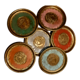 Set of 6 vintage coasters