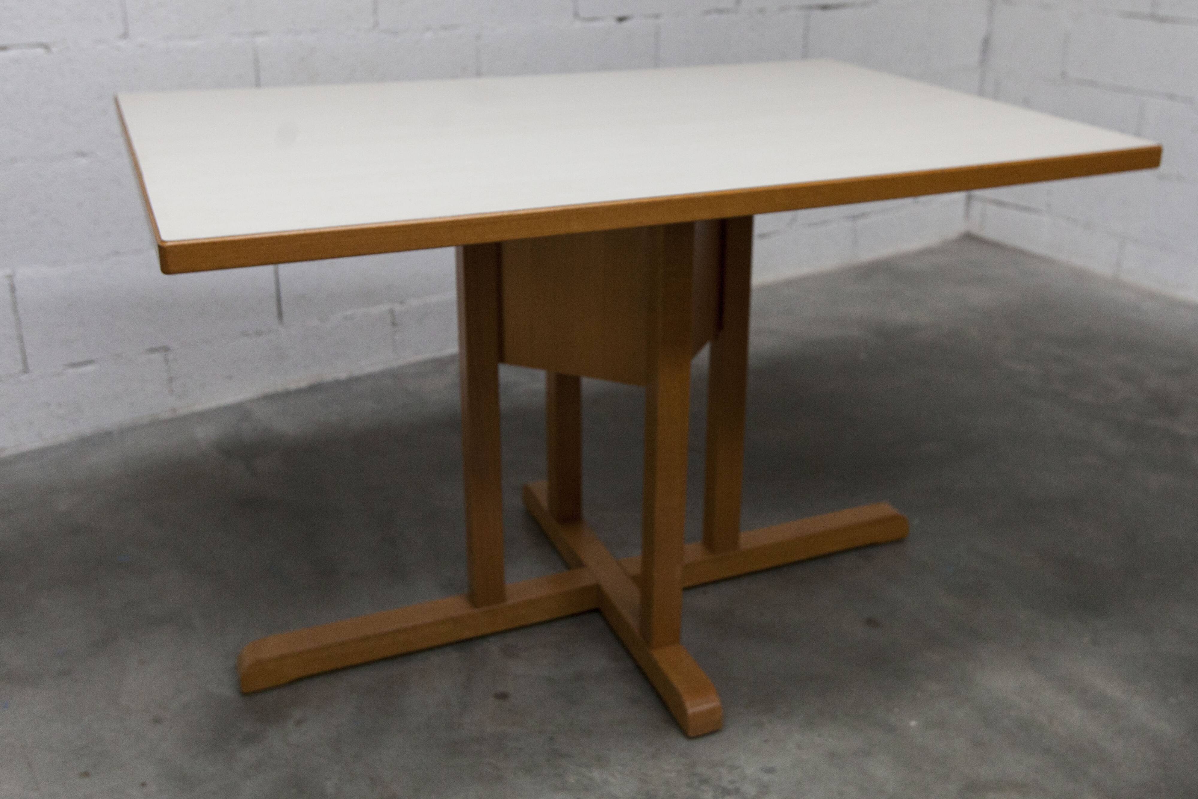 Rare set of 6 Baumann tables 1990, 80x120 and half moon 120cm