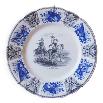 Assiette Creil et Monterau