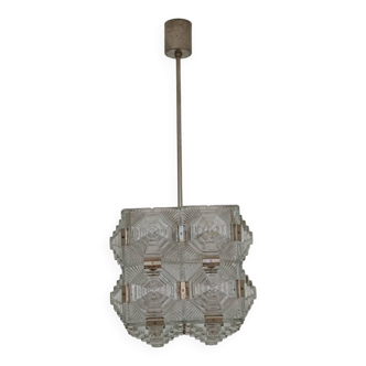 Lustre pyramide par Jaroslav Bejvl pour Preciosa , Kamenicky Senov 1967
