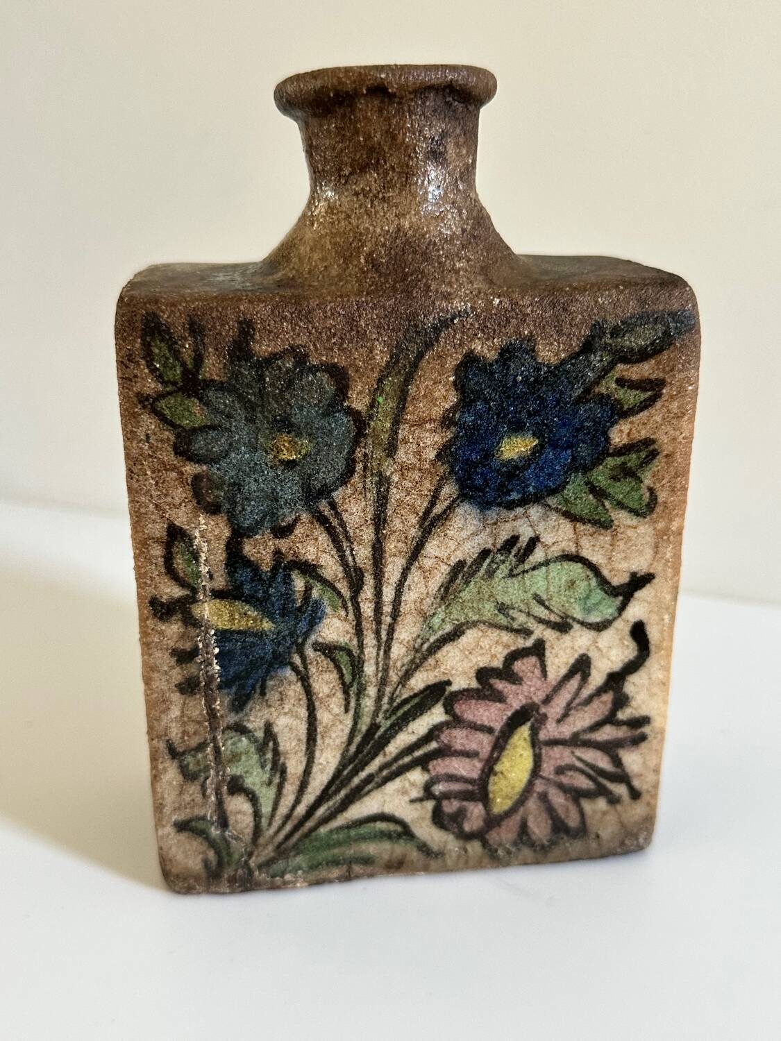 Ancient flask / Persian ceramic from the Qajar period, 18th century