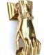 Brass hand-shaped door knocker, 1950s