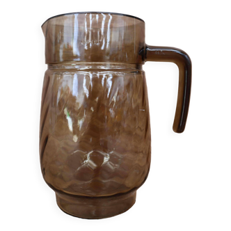 Luminarc smoked glass carafe pitcher