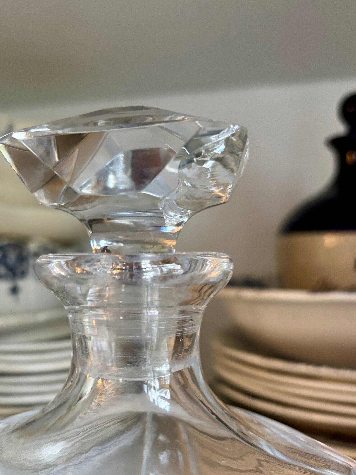 Baccarat crystal decanter, “Cordon bleu” model