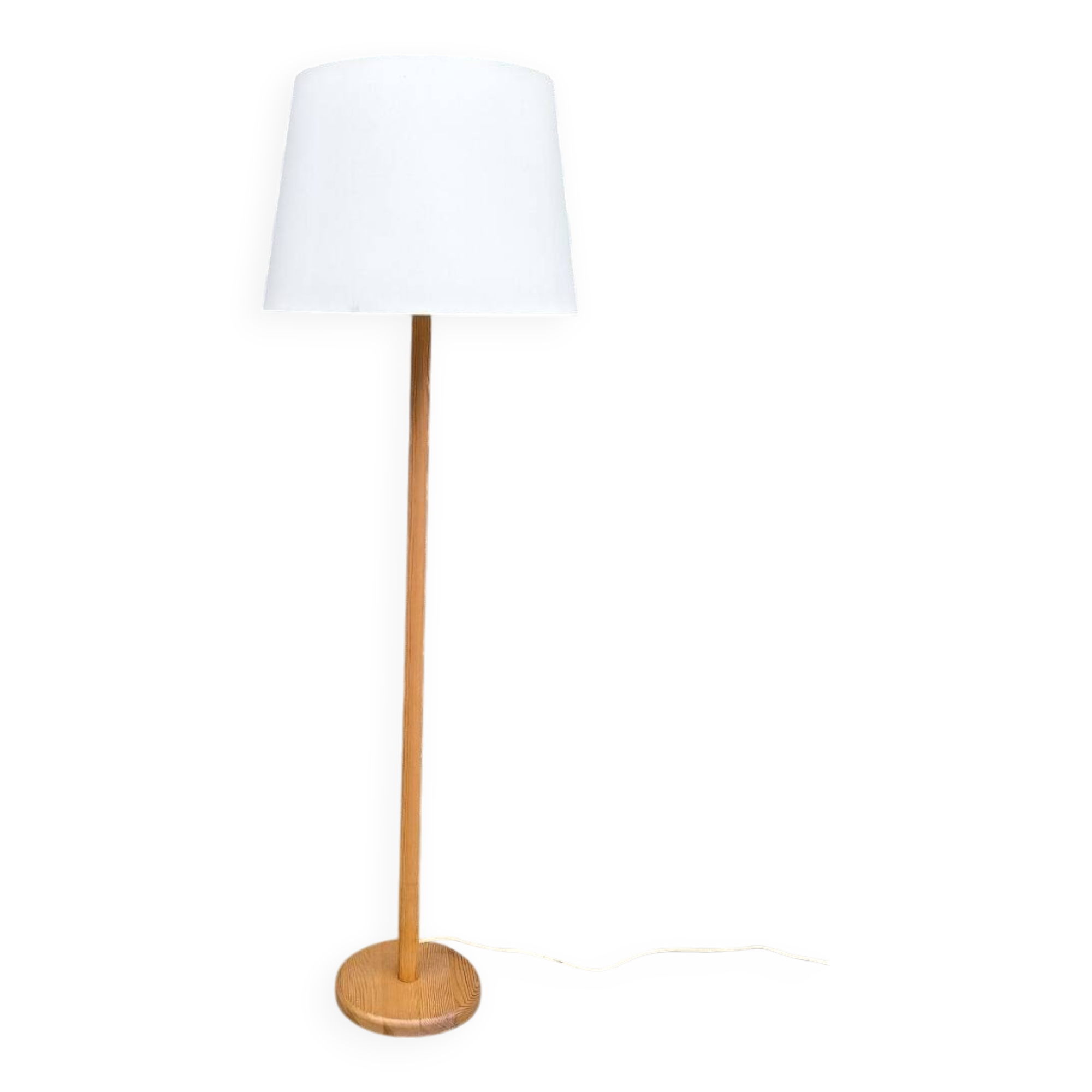 Solid pine floor lamp, Sweden 1970