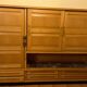 Library / Tall sideboard in solid wood and ceramics – Guillerme and Chambron