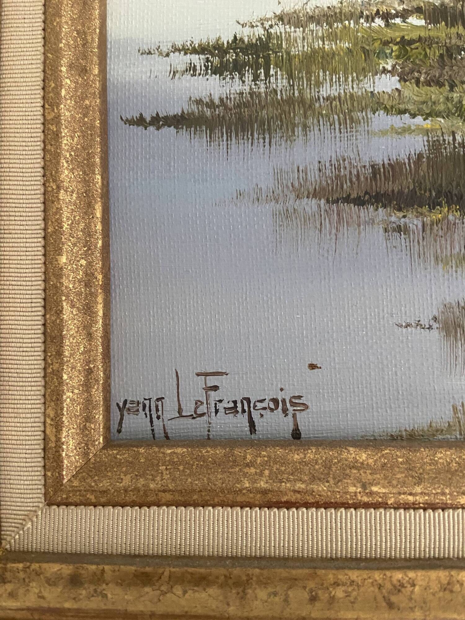 Yann Le François Oil painting on canvas Mont Saint Michel