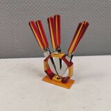 Fruit knife set, Art Deco. Sollingen Germany 1920-40s