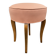 antique Scandinavian ottoman stool 1950