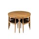 Dining Set in the Style of Hans Olsen, Danish Design, 1950s