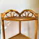 Rattan corner shelf