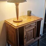 Art Deco style articulated lamp - Wood and brass - 1930s period