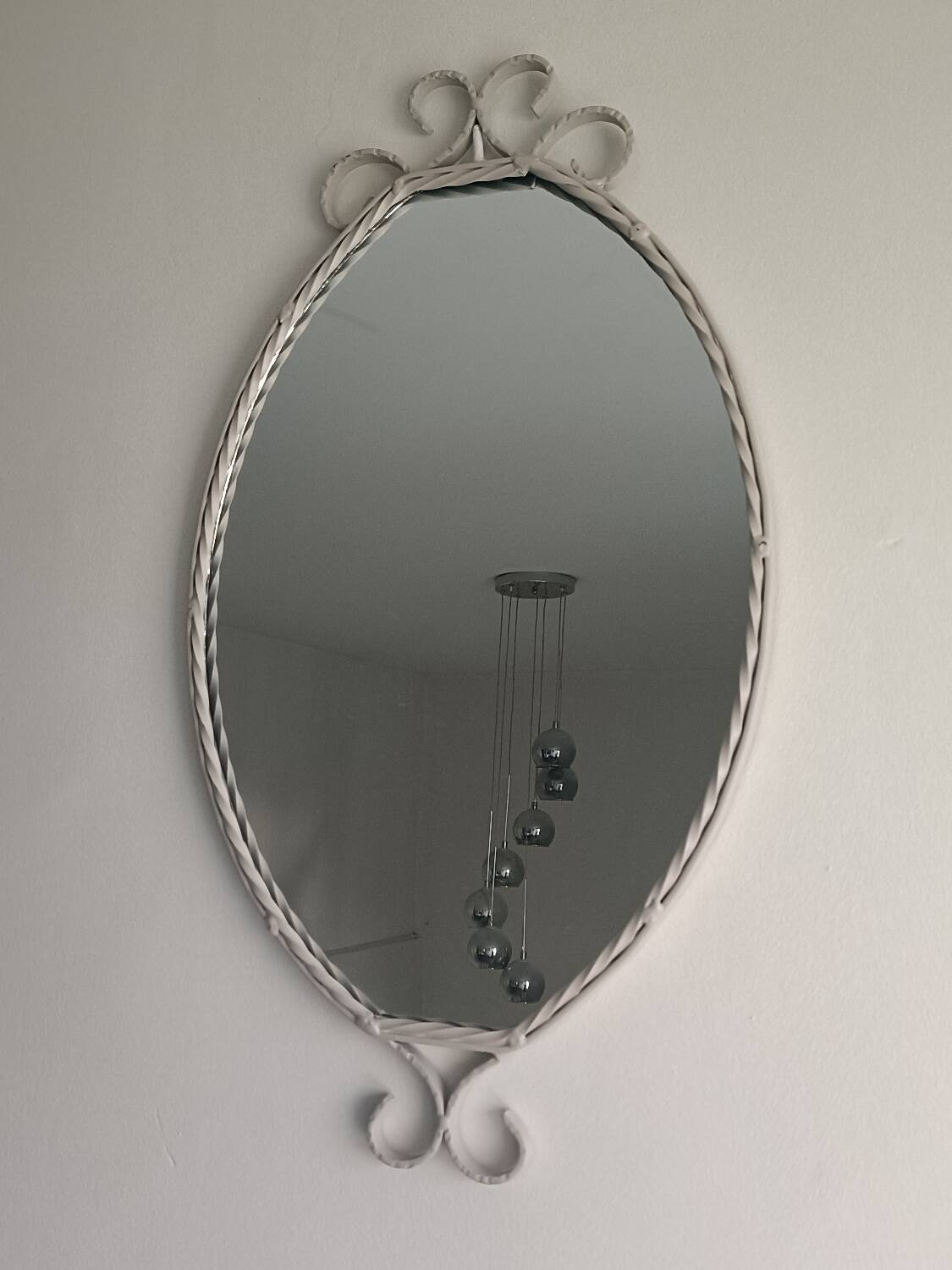 Vintage wrought iron mirror