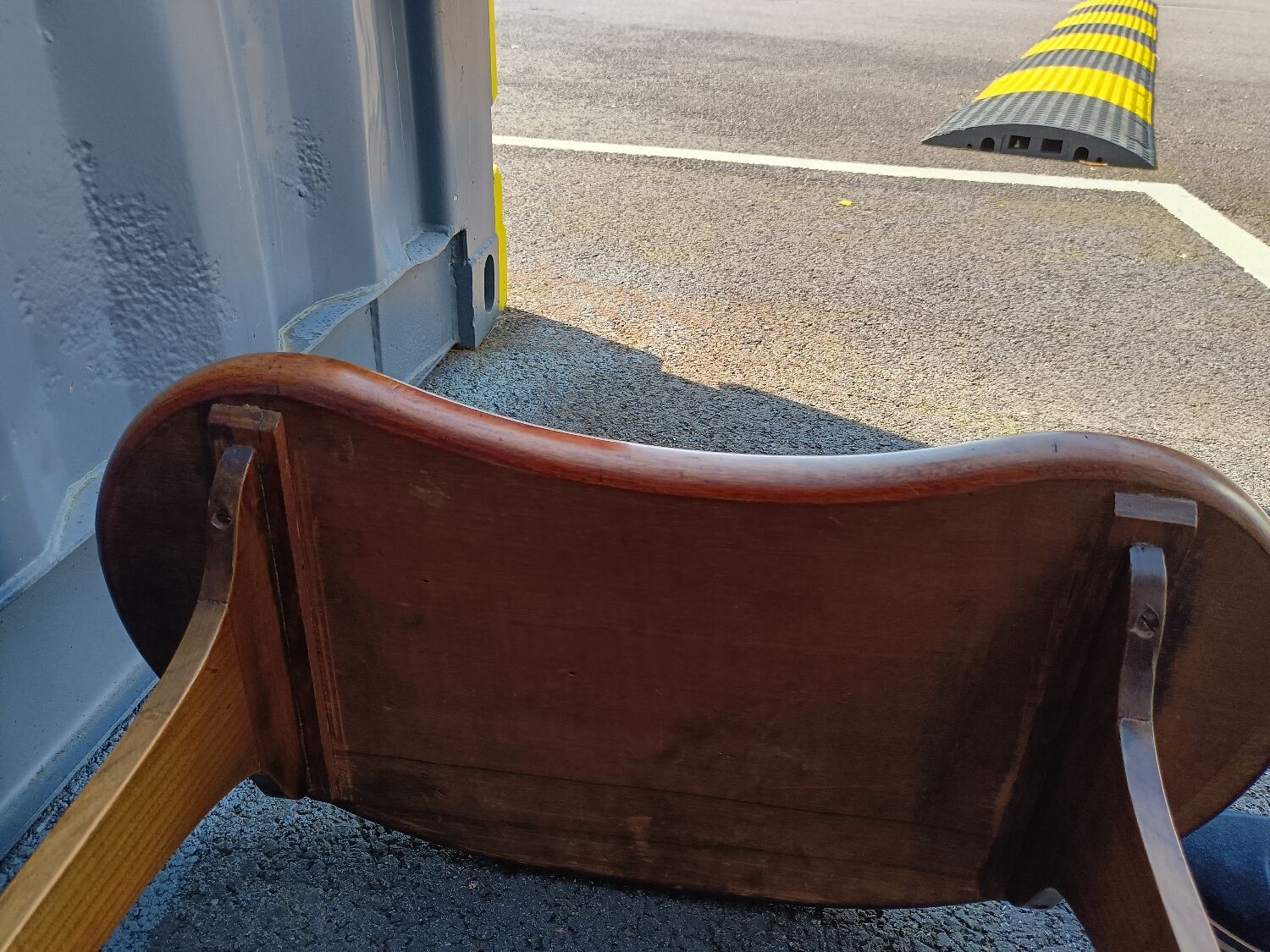 Pair of bedside tables in antique marquetry Louis XVl