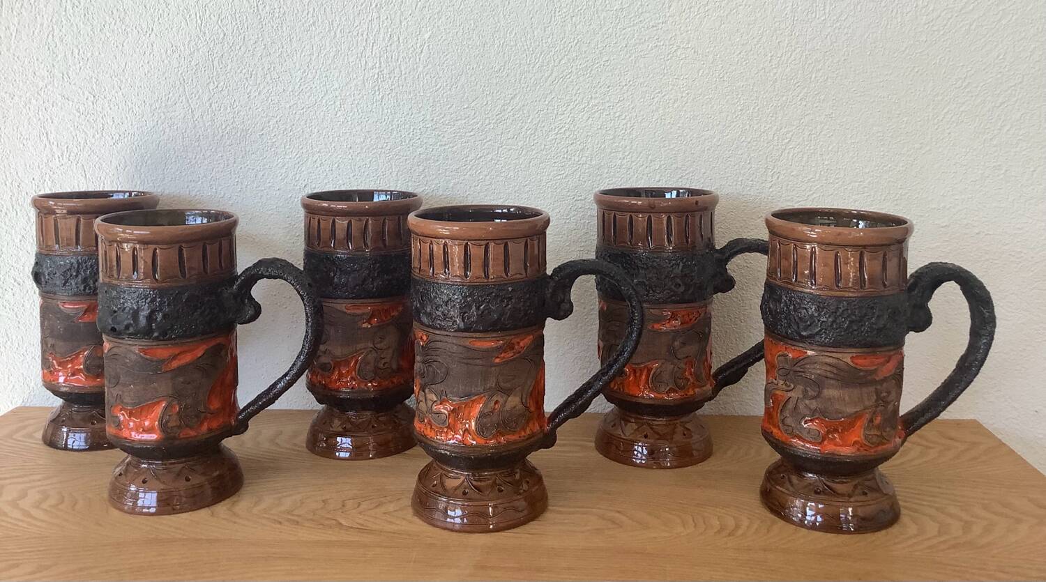 6 tasses vintage Ausella -Sicilie