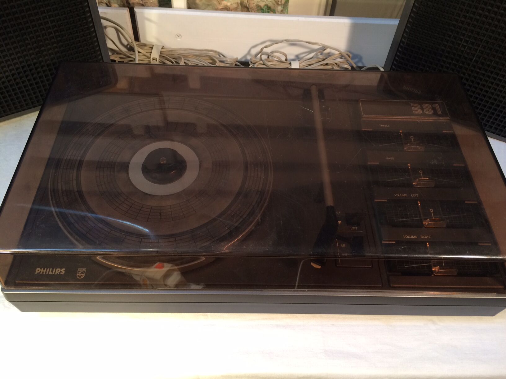 Record player / Vintage Electrophone Philips 381 - Perfect condition - Year 1972