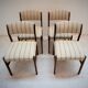 4 Scandinavian chairs in solid rosewood