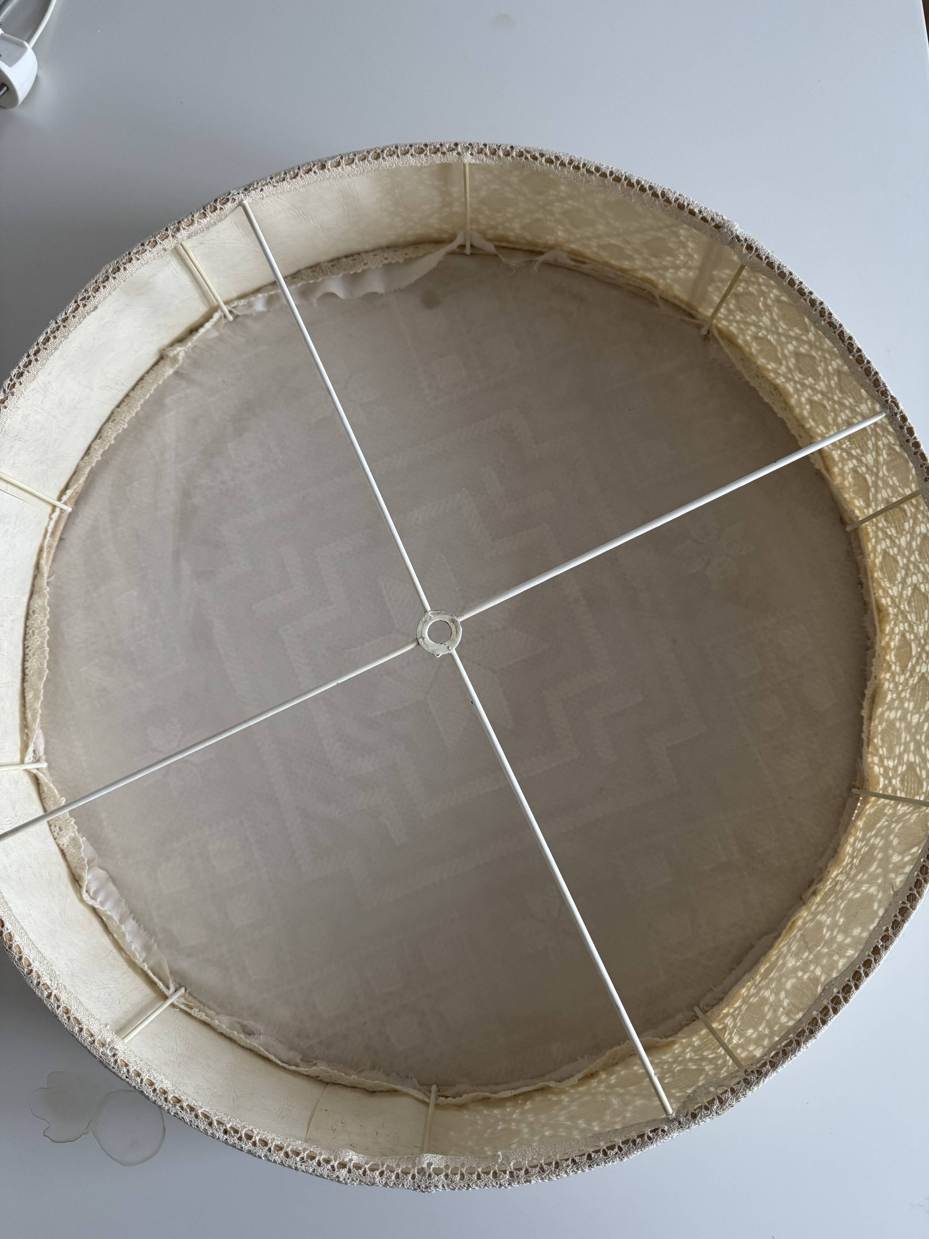 Applique, plafonnier suédois moderne en textile crocheté