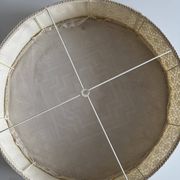XL textile Plafond /ceiling lamp, swedish modern, crocheted