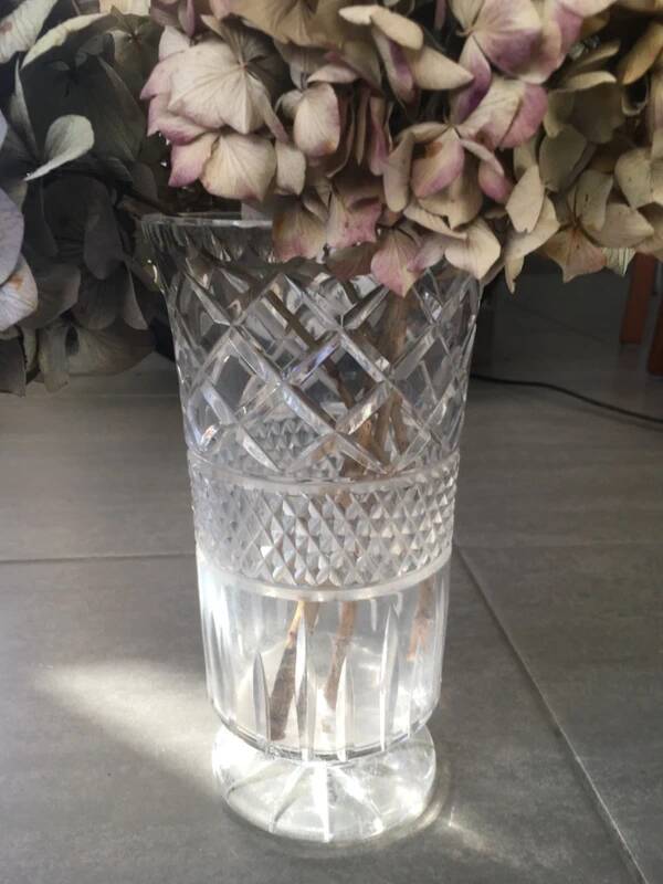 Vintage crystal vase