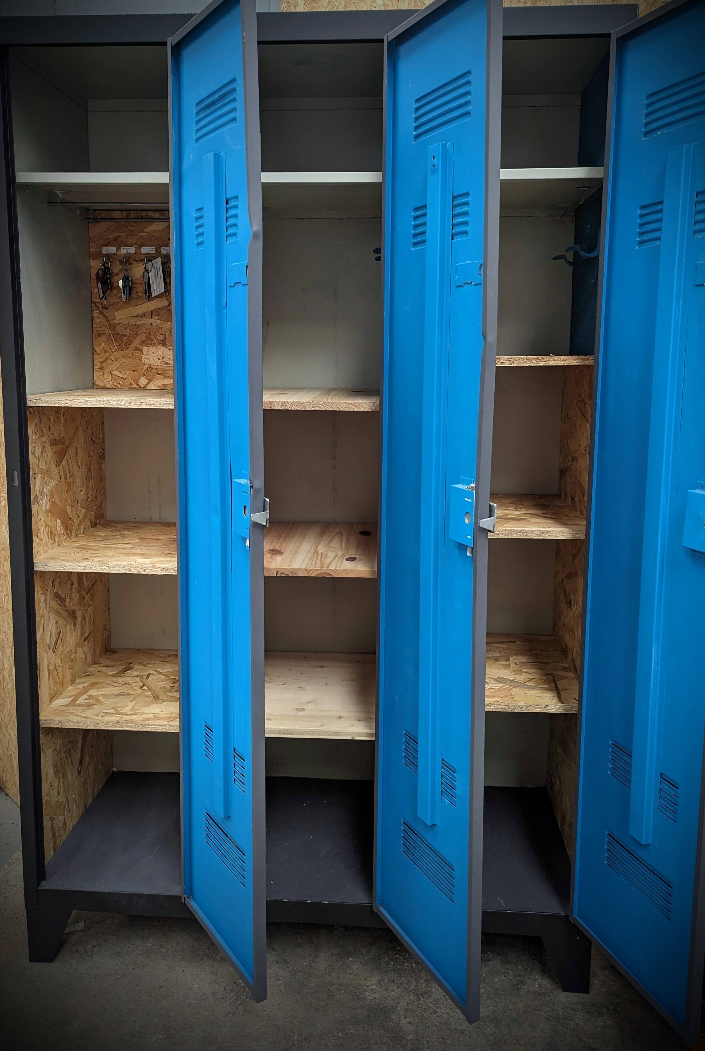 metal locker room